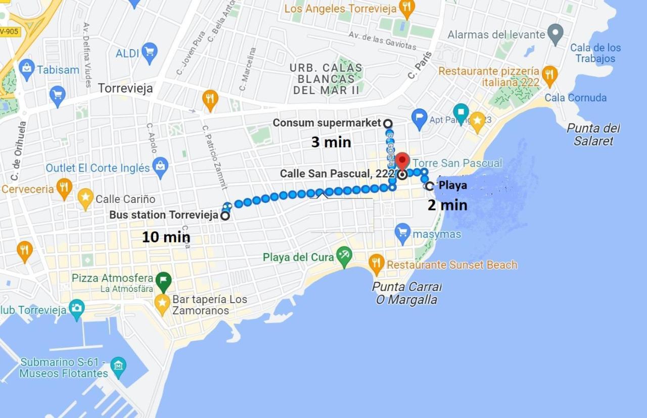 222 San Pascual, Playa Del Cura, Torrevieja Appartement Buitenkant foto